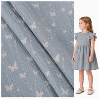 Hot Sales 100% Baumwolle Bubble Musselin Stoff Double Gaze gewebt in Farbe und Weiß Leicht gewicht für Swaddle Baby Blanket Cover