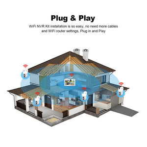 2025 nvs009 + ipc059 1080P an ninh không dây CCTV NVR Kit 10.1 inch Màn hình LCD H.265 wifi 1080p Mạng ghi video - Product Image 3