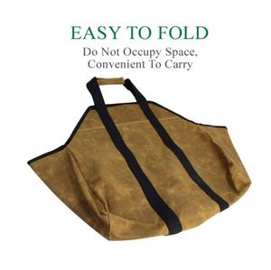 Muestra gratuita: Bolsa de transporte de leña de nailon encerado de alta resistencia y calidad, para leña, para uso comercial al por mayor - Product Image 6