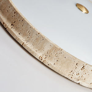 <span class=keywords><strong>Plafonnier</strong></span> <span class=keywords><strong>LED</strong></span> moderne nordique Wabi-sabi pour chambre à coucher, abat-jour en verre travertin naturel, luminaire rond pour hôtel, luminaire de plafond <span class=keywords><strong>Lindby</strong></span> - Product Image 4