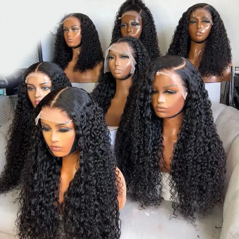 Perruques sans colle Cheveux Humains Bruts Pour Les Femmes Noires Porter Et Aller Bleach Noeuds 4x4 5x5 5x6 Lace Front Perruque Sans Colle Full Hd Lace Perruques