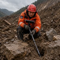 Caméra de recherche rotative à 360° LSJ-C-E 1080P HD, détecteur de vie, tige en fibre de carbone de 3,5 m, interphone bidirectionnel, sauvetage USAR