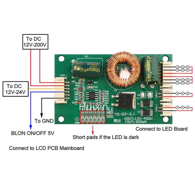 LCD Driver Board Universal 10-65 Inch LED LCD TV Backlight Constant Current Driver Board Boost Adapter Board For LED TV Monitors