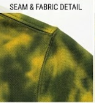 Sweat à capuche tie-dye vert et jaune, marque privée, poids lourd 300 GSM |   Pull à logo personnalisé délavé à l'acide |   Streetwear unisexe surdimensionné - Product Image 3