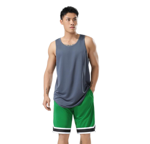 Camicia senza maniche traspirante <span class=keywords><strong>con</strong></span> ricamo <span class=keywords><strong>con</strong></span> logo personalizzato in Spandex <span class=keywords><strong>da</strong></span> palestra canottiere traspiranti <span class=keywords><strong>da</strong></span> <span class=keywords><strong>uomo</strong></span> - Product Image 5