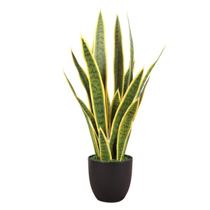 Planta Serpiente Artificial Grande en Maceta de Plástico para Decoración Interior, Hojas de Alta Simulación, Tipo de Suelo - Product Image 4