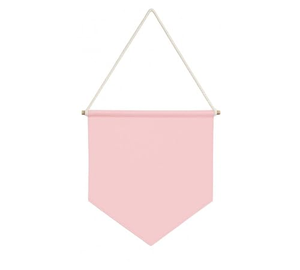 En gros, Guirlande de bienvenue pour chambre d'enfant en toile, brodée avec le nom du bébé et nœuds - Product Image 1