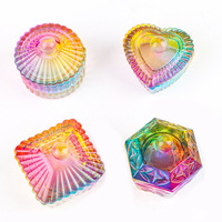 Nouvelle coupelle en verre Dappen personnalisable pour nail art, outils pour poudre liquide avec couvercle, OEM