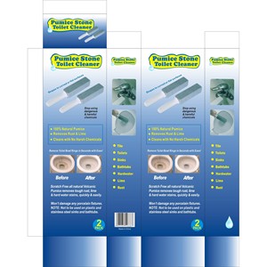 <b>Pumice</b> <b>Stone</b> <b>Toilet</b> Cleaner Grey Solid With Handle For Bathroom Stain Removal Eco Friendly - Product Image 3