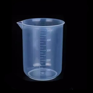 Venta caliente 500ml plástico PE taza vaso resistencia a altas temperaturas engrosada para laboratorio <span class=keywords><strong>química</strong></span> experimento OEM - Product Image 1