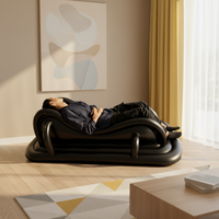 Chaise longue gonflable inclinable et pivotante en PVC ASTM PD2517 pour salle de sport, école, parc et entrepôt