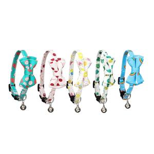 <span class=keywords><strong>Collar</strong></span> de gato con estampado de frutas personalizado de Tanpopo, <span class=keywords><strong>collar</strong></span> de gatito, pajarita con campana, tamaño ajustable, precio al por mayor de fábrica - Product Image 2