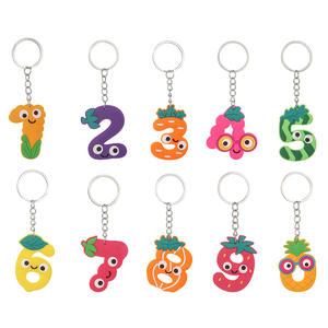 2025 Multiply and Divide PVC Key Chain Vegetable and Fruit Key Chain Metal Children Pendant Key Ring Squish Keychain - Product Image 5