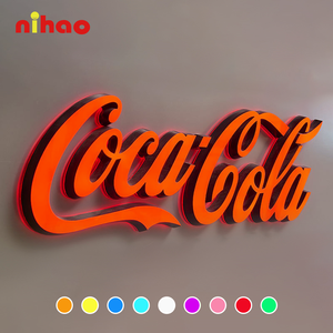 Insegna Luminosa <span class=keywords><strong>3D</strong></span> in Acrilico NIHAO, Lettere Illuminate per Decorazione Murale e Ristoranti - Product Image 4