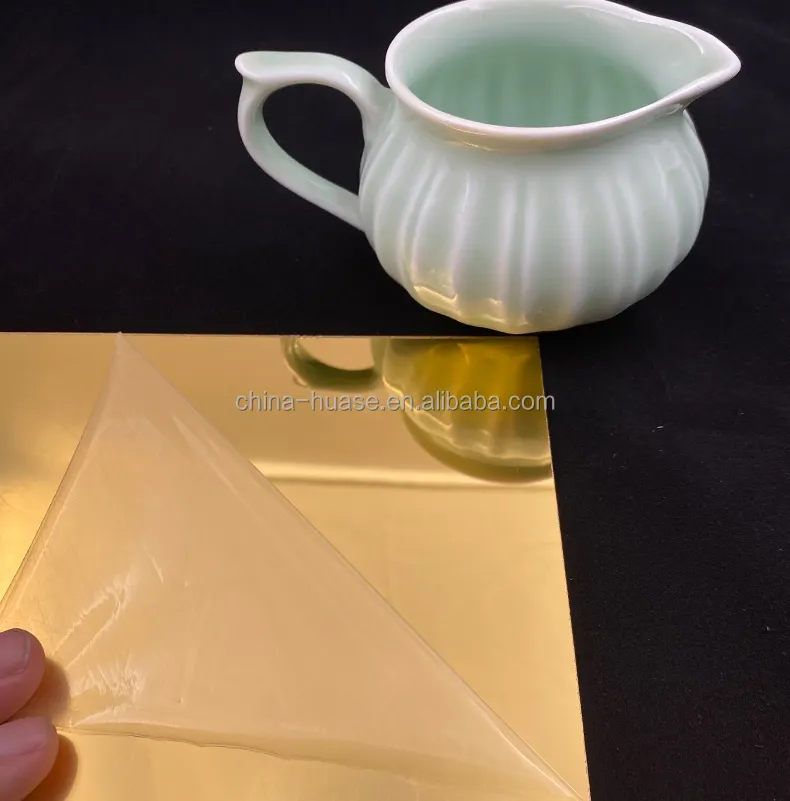 HUASE acrylic mirror sheet clean clear acrylic sheet for sliding panels room dividers