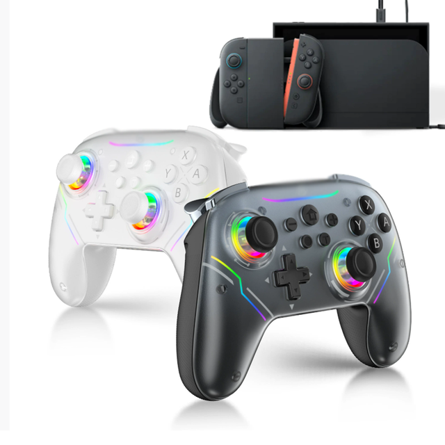 Wireless Game Controller for Nintendo Switch/Switch 2/OLED/PC/Steam Deck Capacitive BT Controller