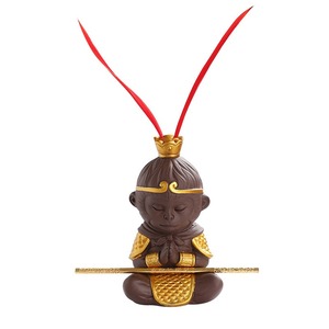 MSH Monkey King Ornament Meditación en Monkey King Adornos <span class=keywords><strong>con</strong></span> aros dorados - Product Image 5