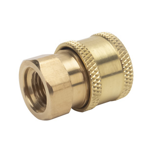 <b>Copper</b> Quick Connector 1/4 In For Car Wash High Pressure <b>Washer</b> Adapter Durable Industrial Design - Product Image 3