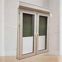 Ventanas Abatibles de PVC Estilo Americano con Diseño de Reja y Mosquitero para Casas