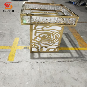 Venta caliente moderna Sweetheart espejo Mesa lujo boda Metal muebles nueva llegada fabricante directo al por mayor - Product Image 1