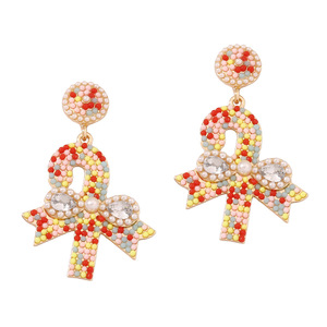 Pendientes Colgantes Navideños con Diseño de Árbol de Navidad, Accesorios Festivos, Pendientes con Lazo Navideño, Pendientes Bonitos - Product Image 6