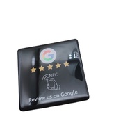 Cartes NFC de table en PVC 120*120mm avec impression couleur 213, avis Google et époxy acrylique