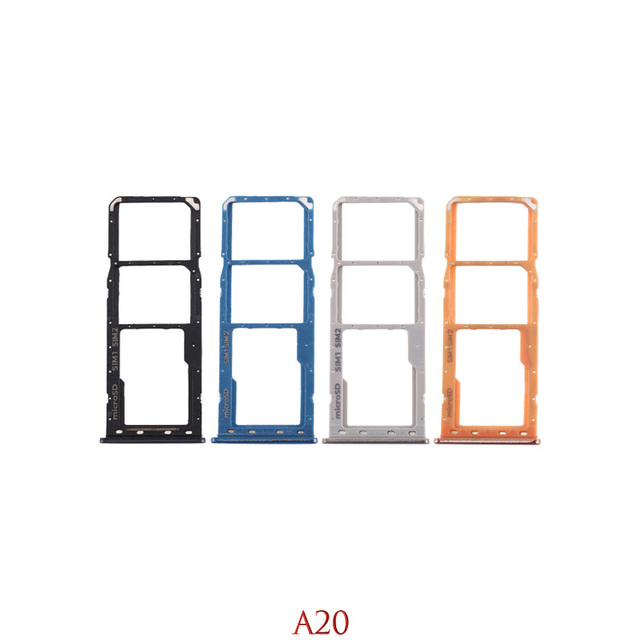 Wholesale Sim Card Tray for Samsung Galaxy A20 Sim Tray Holder Slot Plate Replacement
