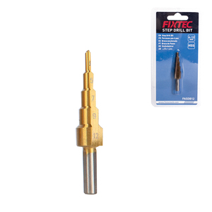 ดอกสว่านเจาะเหล็กแบบขั้นบันได FIXTEC ความเร็วสูง HSS ไทเทเนียม สำหรับเจาะโลหะและไม้ รุ่น FASDB12/FASDB20/FASDB32 - Product Image 3