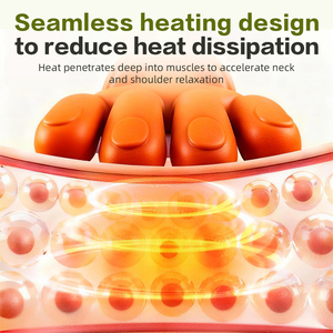 Massaggiatore Elettrico per Spalle e Collo con Calore, Massaggio Profondo dei Tessuti, Simulazione di Pressione Digitale, Design con Rivestimento in Tessuto per <span class=keywords><strong>Casa</strong></span> e Ufficio - Product Image 2