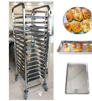 Promotion Exceptionnelle : Chariot de Pâtisserie en Grille Métallique Facile à Assembler avec Roulettes pour Plaques de Cuisson