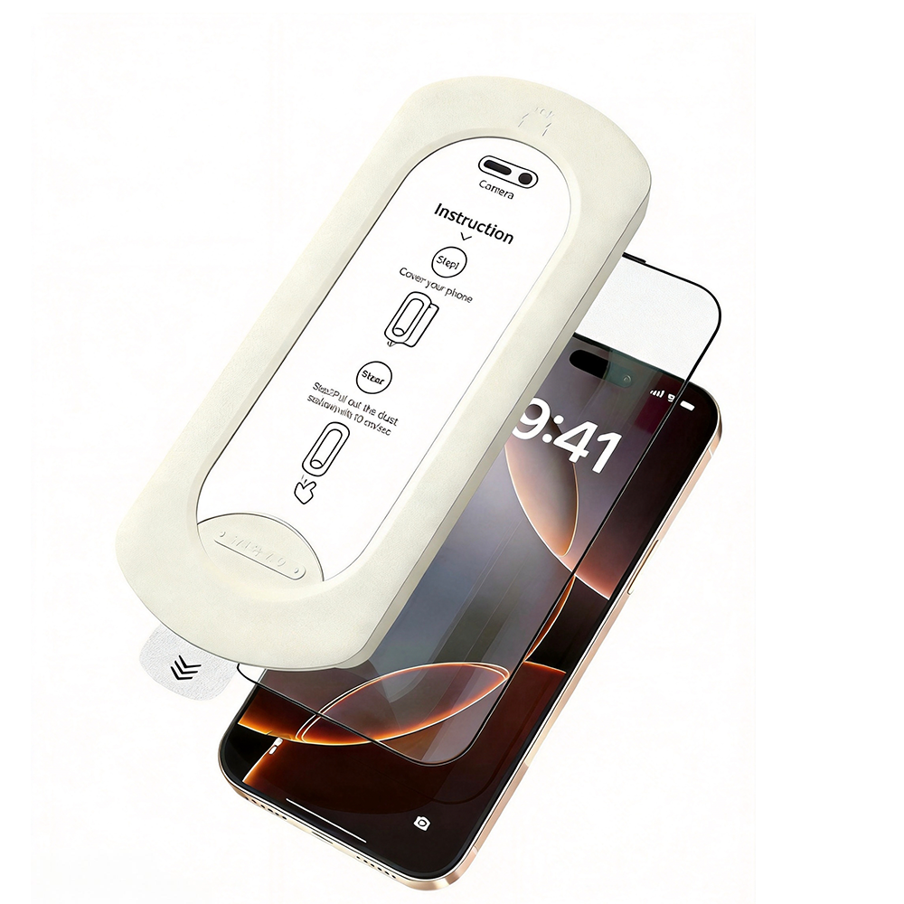 Dust Free Auto-Positioning Tempered Glass <strong>Screen</strong> <strong>Protector</strong> for iPhone 17 Pro Max 9H HD Full Coverage with Easy <strong>Installation</strong> <strong>Kit</strong>