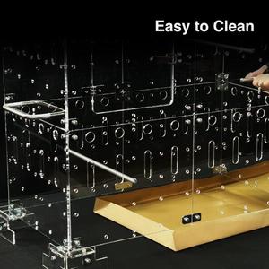 Jaula de acrílico aceptable personalizada, jaula cerrada múltiple para pájaros, conejillos de indias, Chinchillas, animales pequeños conectables, bricolaje, extensible - Product Image 5