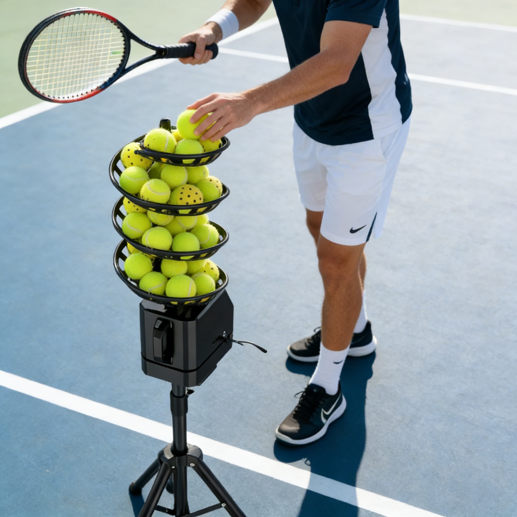 2026 New Arrival Tennis Ball Dropping Machine Smart Tennis Ball Machine Automatic for Intelligent Tennis Training
