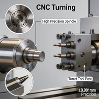 Proveedores de Piezas de Torneado CNC de Precisión Personalizada, Mecanizado Suizo de Precisión ±0.005mm, Sin Pedido Mínimo, Dibujo Personalizado, Entrega Rápida, ISO 9001, OEM