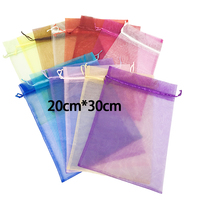 8x12 Zoll Organza Obsts chutz beutel Grüne Netz abdeckung Taschen Kordel zug Mesh Frucht schutz Schädlings barriere für Trauben Mango