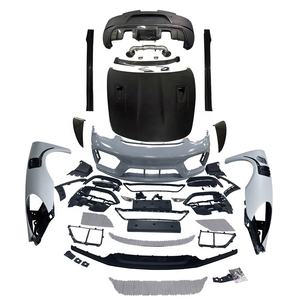 Kit carrosserie aérodynamique SPC GT4RS pour <span class=keywords><strong>Porsche</strong></span> Cayman 981 Facelift, kit carrosserie pour <span class=keywords><strong>Porsche</strong></span> <span class=keywords><strong>718</strong></span> 2013-2015, kit carrosserie ancien vers nouveau - Product Image 1