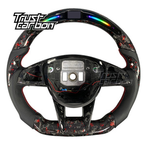 Volante LED de Fibra de Carbono Personalizado para <span class=keywords><strong>Mercedes</strong></span>-Benz 2015-2018, Clase C, S, E, A, AMG, W205, W213, E63, C43, GT, S65, <span class=keywords><strong>GLA</strong></span>, GLE, GLS, SL - Product Image 1