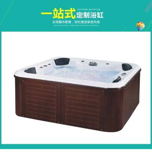 Bañera de Hidromasaje Exterior para 4 Personas con Temperatura Constante, Jacuzzi Acrílico Independiente para Hoteles y Villas - Product Image 3