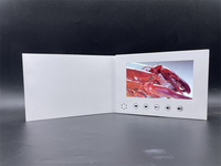 Carte de visite vidéo personnalisée avec écran LCD souple ou rigide, livre vidéo numérique de 7 pouces, brochure vidéo LCD de 7 pouces, format A5