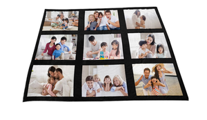 Couverture de Sublimation en polaire à 9 panneaux, couverture blanche pour blanc et numérique avec Photo personnalisée - Product Image 2