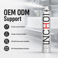 SPRAYMASTER Vente en gros Usine OEM Adhésif en spray 400 ml pour plateforme d'impression 3D, pour l'adhérence de la plaque de construction, aide à réduire les déformations