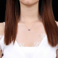 Bestone gros à la mode amour coeur mode chaîne collier bijoux Couple coeur pendentif collier