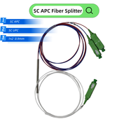 Répartiteur de fibre optique FBT 1x2 avec connecteur coupleur conique biconique fusionné SC/APC SC/UPC, rapport de division 50/50 à 1/99