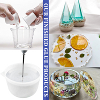 Colle liquide AB en gros, kit de matériaux d'art en résine époxy transparente pour le bricolage, pour débutants, pour le travail du bois et la construction, haute performance