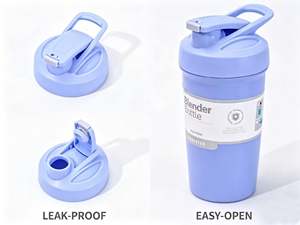 Insulated Double Wall Stainless Steel <b>Protein</b> Shaker <b>Bottle</b> 24oz with Mixer Ball for Gym and Travel Use Leakproof - Product Image 3