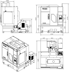 Độ chính xác cao G180 CNC dọc bánh hobbing máy với rexroth MTX kiểm soát tự động cắt 250mm Max phôi đường kính - Product Image 6