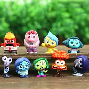 9pcs Brain Agents Movie Themed PVC Desktop Accessories-Figurines mignonnes et exquises pour la maison, le bureau, la décoration de voiture - Product Image 1