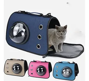 Space capsule cat bag dog bag pet go out portable travel air box one shoulder diagonal pet bag