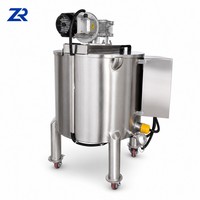 Réservoir de stockage de chocolat en acier inoxydable à double enveloppe de haute qualité 100L 200L avec fonction de mélange et de fusion