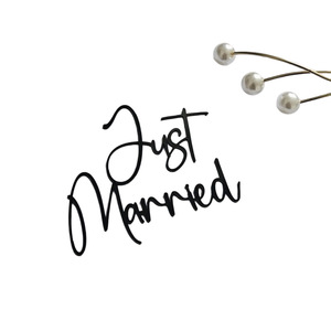 Decorazione per <span class=keywords><strong>Torta</strong></span> Nuziale in Acrilico, Ornamenti per <span class=keywords><strong>Torta</strong></span> 'Just Married', Topper per <span class=keywords><strong>Torta</strong></span> Nuziale - Product Image 4